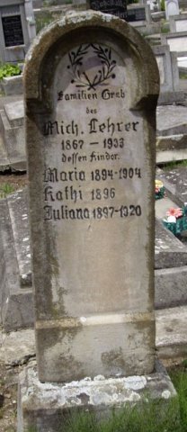 Lehrer Michael 1867-1933 Grabstein